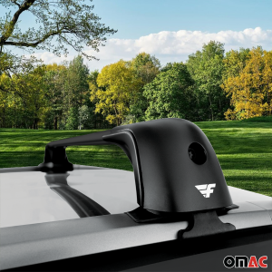 Volvo XC40 Roof Rack Cross Bars - Omac - 9090B Kit LX2 - Black - '19-'25